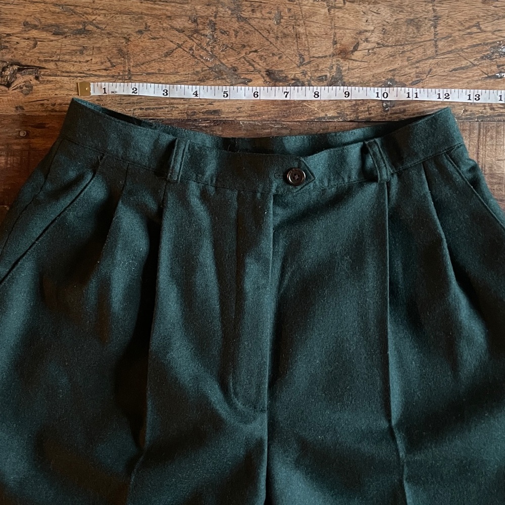 Vintage Ralph Lauren 100% Worsted Wool High Rise Women’s Trouser Pants - Picture 4 of 10